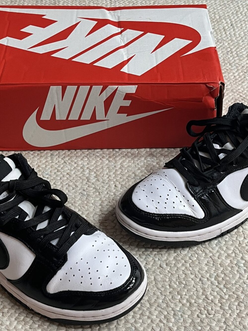 NIKE Dunk Panda Women's Size 7 Black White BOXED Sneakers Shoes DD1503-101